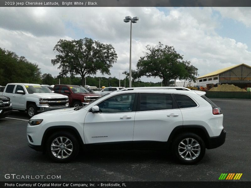 Bright White / Black 2019 Jeep Cherokee Latitude