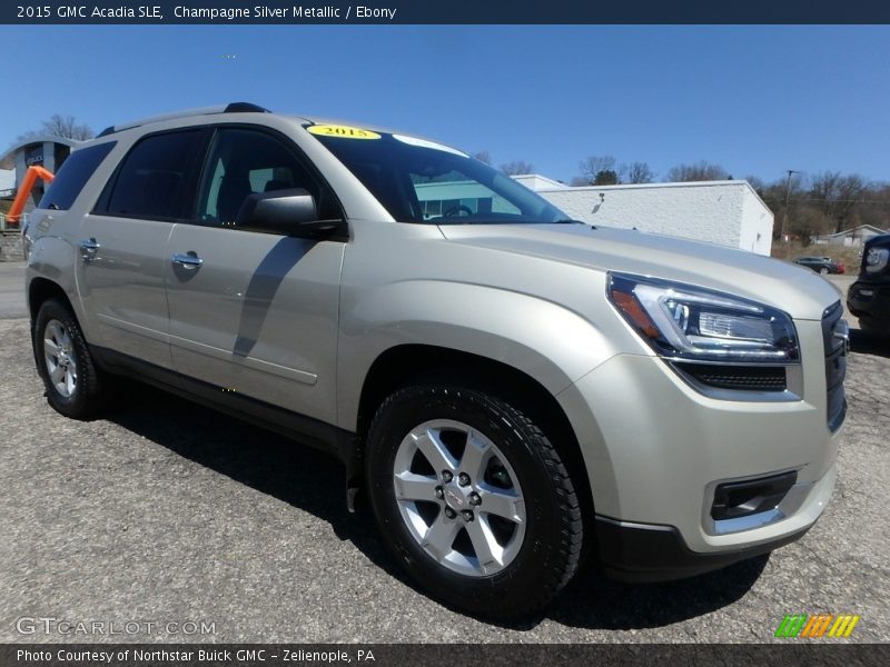 Champagne Silver Metallic / Ebony 2015 GMC Acadia SLE