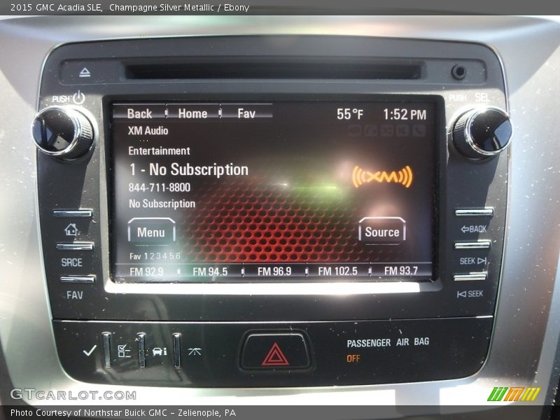 Champagne Silver Metallic / Ebony 2015 GMC Acadia SLE