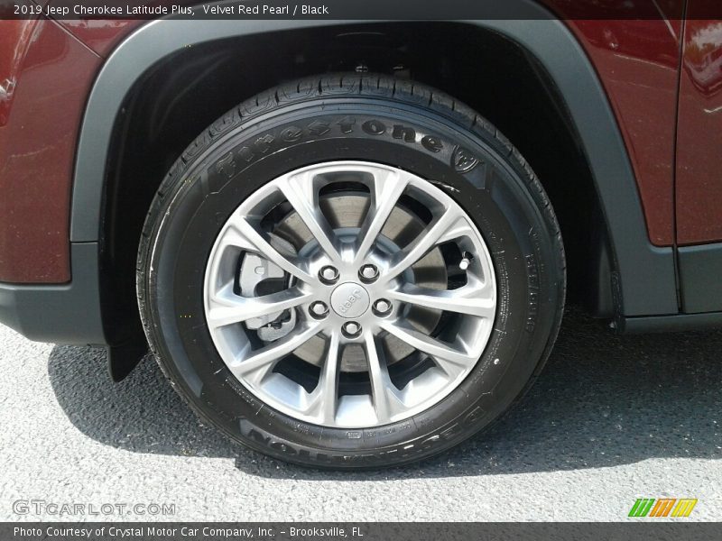Velvet Red Pearl / Black 2019 Jeep Cherokee Latitude Plus