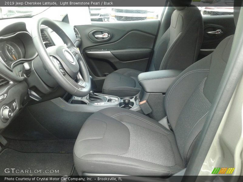 Light Brownstone Pearl / Black 2019 Jeep Cherokee Latitude