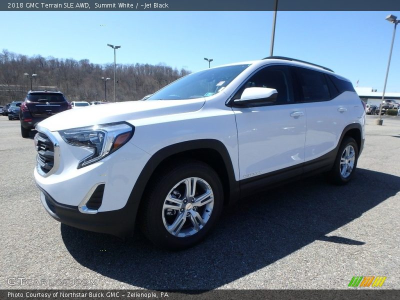 Summit White / ­Jet Black 2018 GMC Terrain SLE AWD
