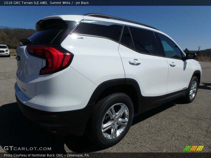 Summit White / ­Jet Black 2018 GMC Terrain SLE AWD