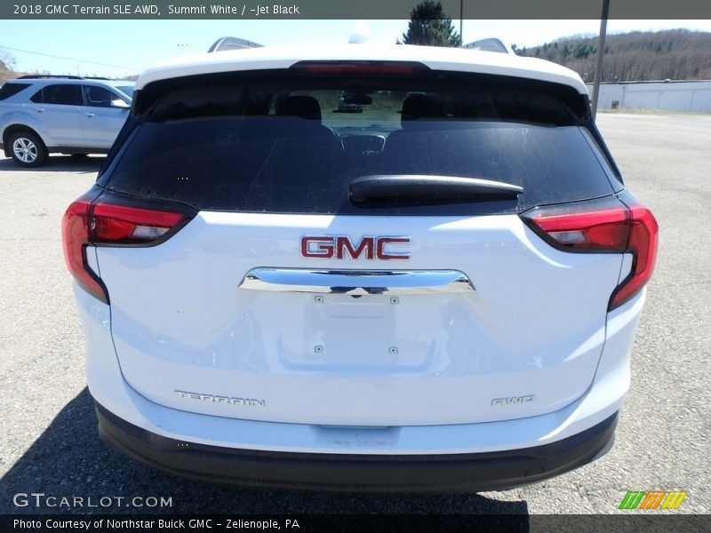 Summit White / ­Jet Black 2018 GMC Terrain SLE AWD
