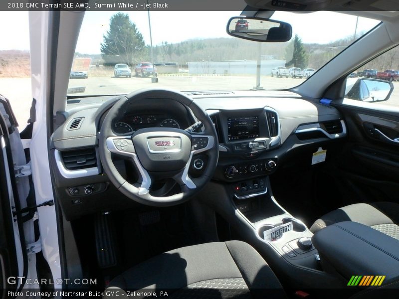 Summit White / ­Jet Black 2018 GMC Terrain SLE AWD