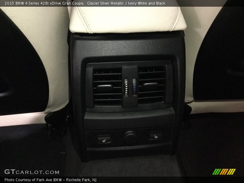 Glacier Silver Metallic / Ivory White and Black 2015 BMW 4 Series 428i xDrive Gran Coupe