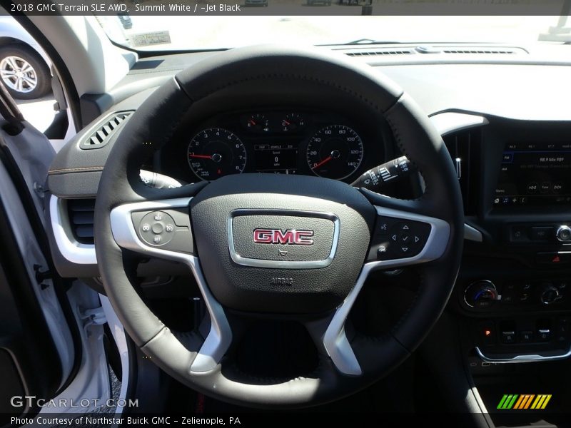Summit White / ­Jet Black 2018 GMC Terrain SLE AWD