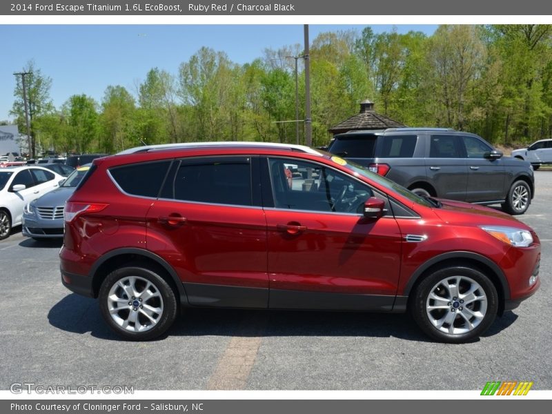 Ruby Red / Charcoal Black 2014 Ford Escape Titanium 1.6L EcoBoost