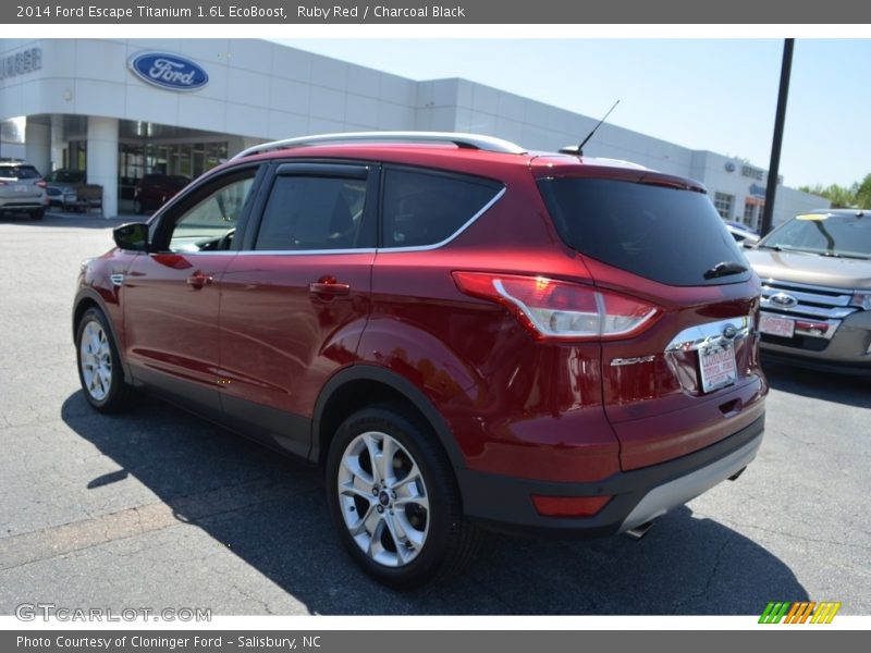 Ruby Red / Charcoal Black 2014 Ford Escape Titanium 1.6L EcoBoost