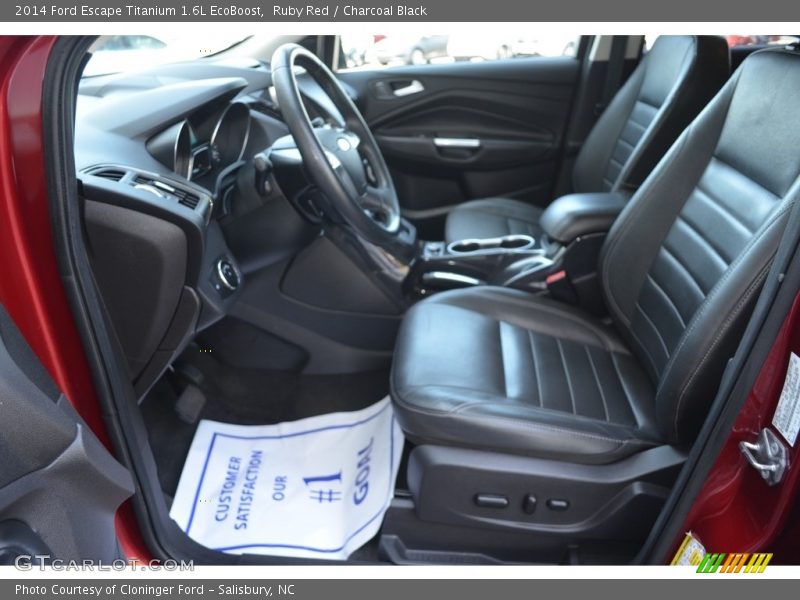 Ruby Red / Charcoal Black 2014 Ford Escape Titanium 1.6L EcoBoost