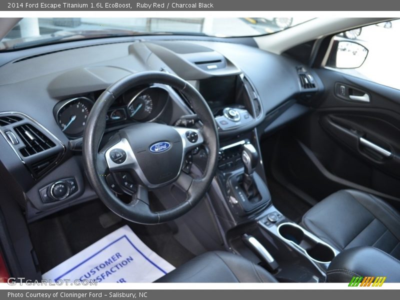 Ruby Red / Charcoal Black 2014 Ford Escape Titanium 1.6L EcoBoost