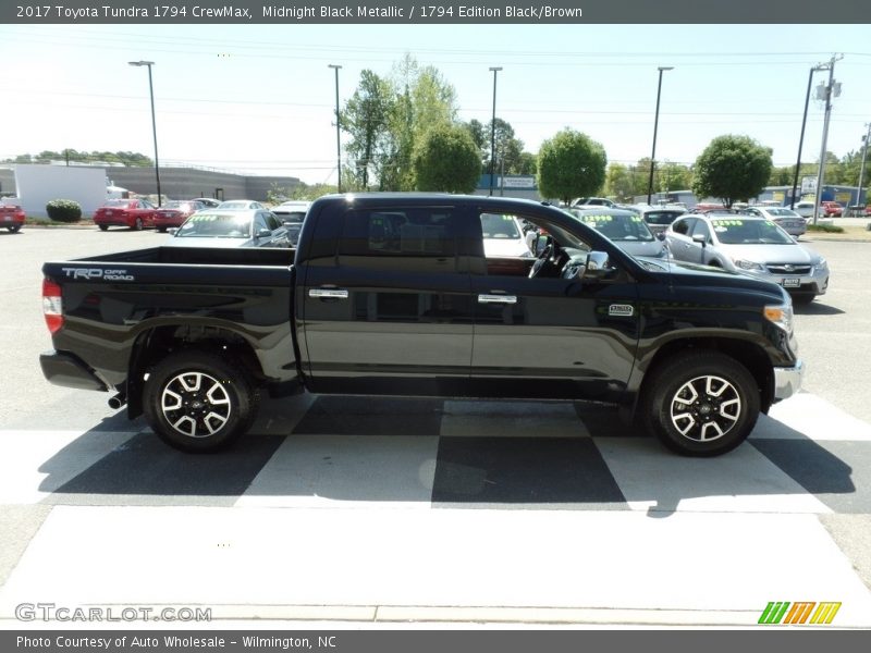 Midnight Black Metallic / 1794 Edition Black/Brown 2017 Toyota Tundra 1794 CrewMax