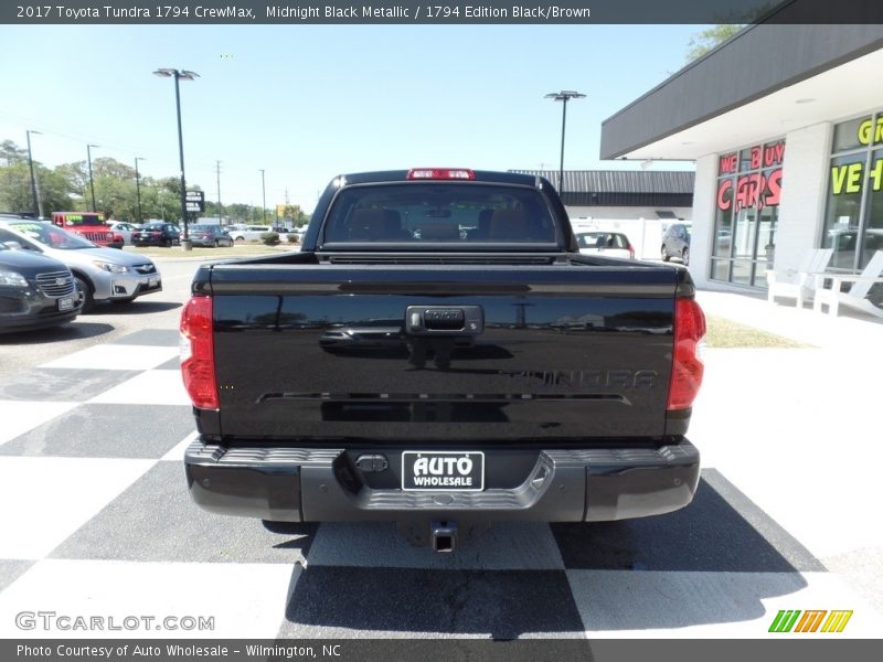 Midnight Black Metallic / 1794 Edition Black/Brown 2017 Toyota Tundra 1794 CrewMax