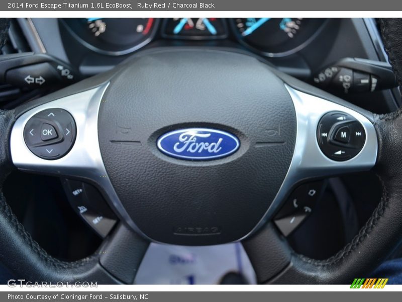 Ruby Red / Charcoal Black 2014 Ford Escape Titanium 1.6L EcoBoost