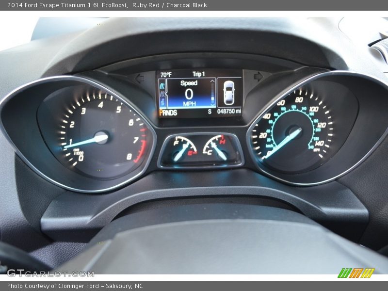 Ruby Red / Charcoal Black 2014 Ford Escape Titanium 1.6L EcoBoost
