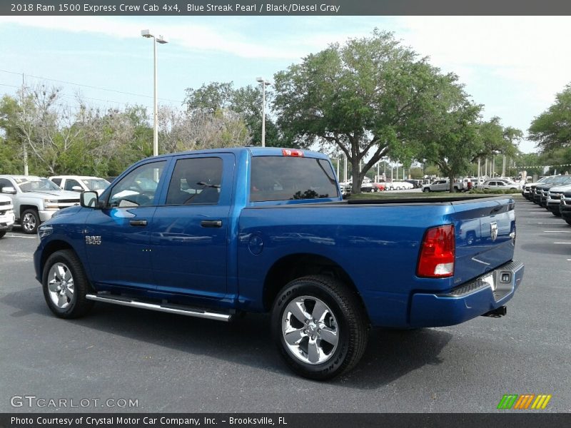 Blue Streak Pearl / Black/Diesel Gray 2018 Ram 1500 Express Crew Cab 4x4