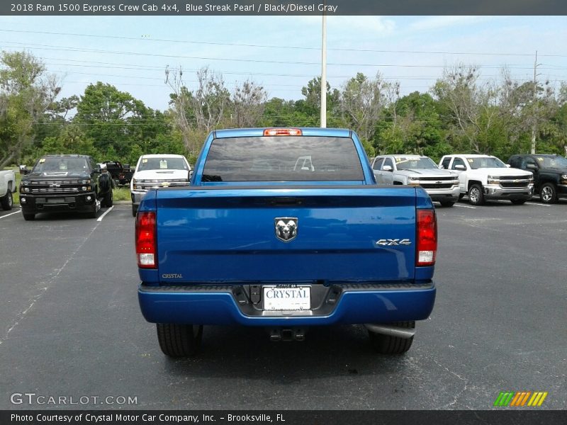 Blue Streak Pearl / Black/Diesel Gray 2018 Ram 1500 Express Crew Cab 4x4
