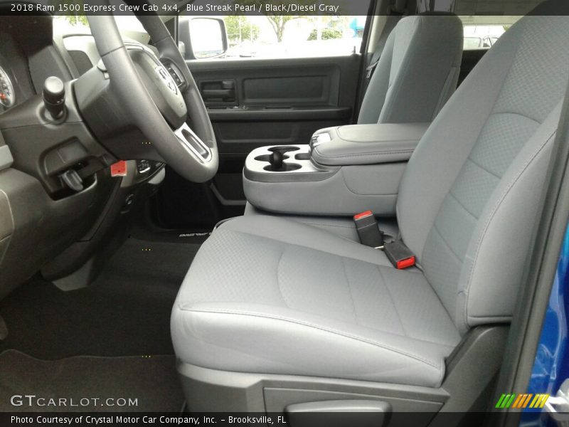 Blue Streak Pearl / Black/Diesel Gray 2018 Ram 1500 Express Crew Cab 4x4