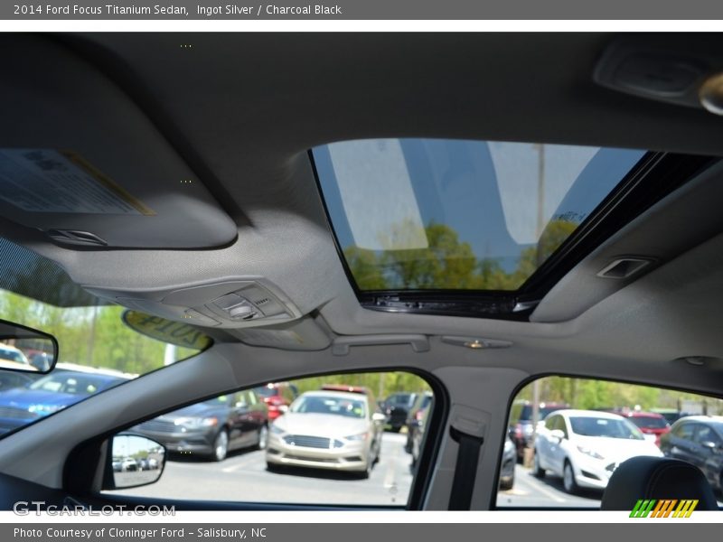 Ingot Silver / Charcoal Black 2014 Ford Focus Titanium Sedan