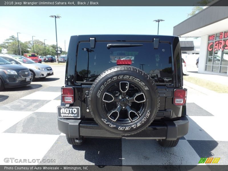 Black / Black 2018 Jeep Wrangler Unlimited Sahara 4x4