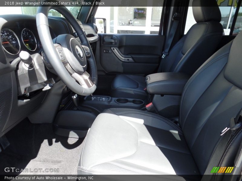 Black / Black 2018 Jeep Wrangler Unlimited Sahara 4x4