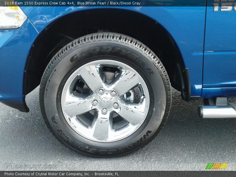 Blue Streak Pearl / Black/Diesel Gray 2018 Ram 1500 Express Crew Cab 4x4
