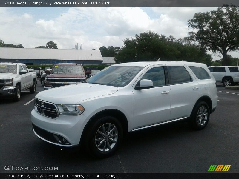 Vice White Tri-Coat Pearl / Black 2018 Dodge Durango SXT