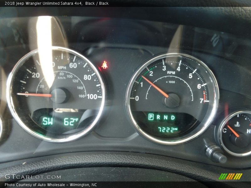 Black / Black 2018 Jeep Wrangler Unlimited Sahara 4x4