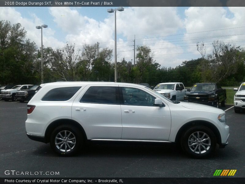 Vice White Tri-Coat Pearl / Black 2018 Dodge Durango SXT