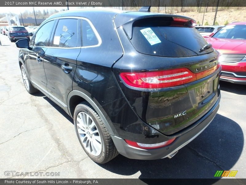 Black Velvet / Ebony 2017 Lincoln MKC Reserve AWD
