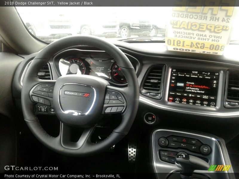 Yellow Jacket / Black 2018 Dodge Challenger SXT
