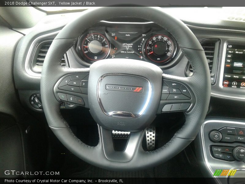 Yellow Jacket / Black 2018 Dodge Challenger SXT