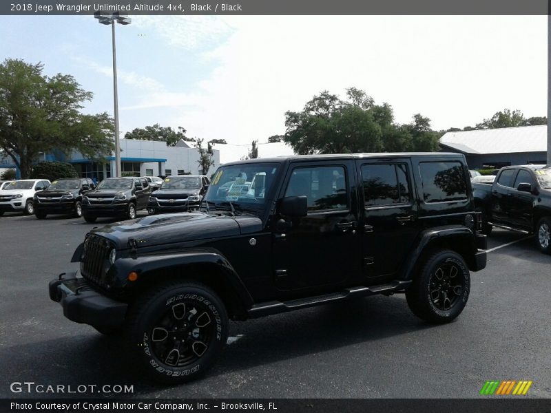 Black / Black 2018 Jeep Wrangler Unlimited Altitude 4x4