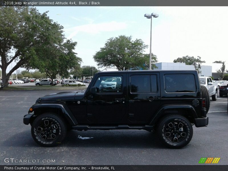 Black / Black 2018 Jeep Wrangler Unlimited Altitude 4x4