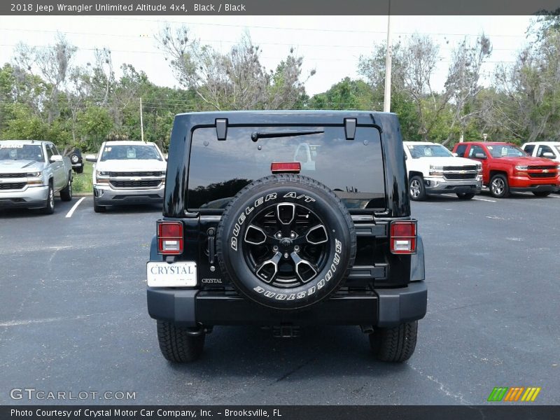 Black / Black 2018 Jeep Wrangler Unlimited Altitude 4x4