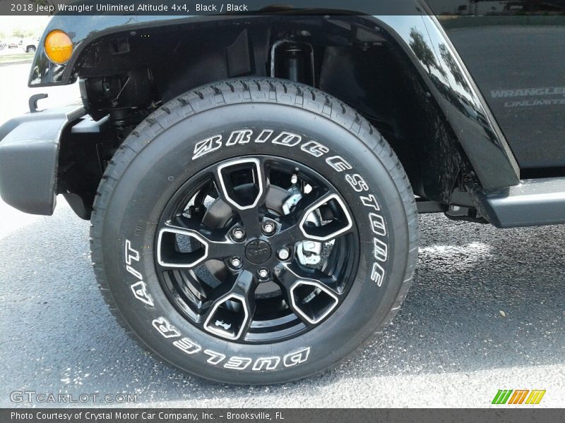 Black / Black 2018 Jeep Wrangler Unlimited Altitude 4x4