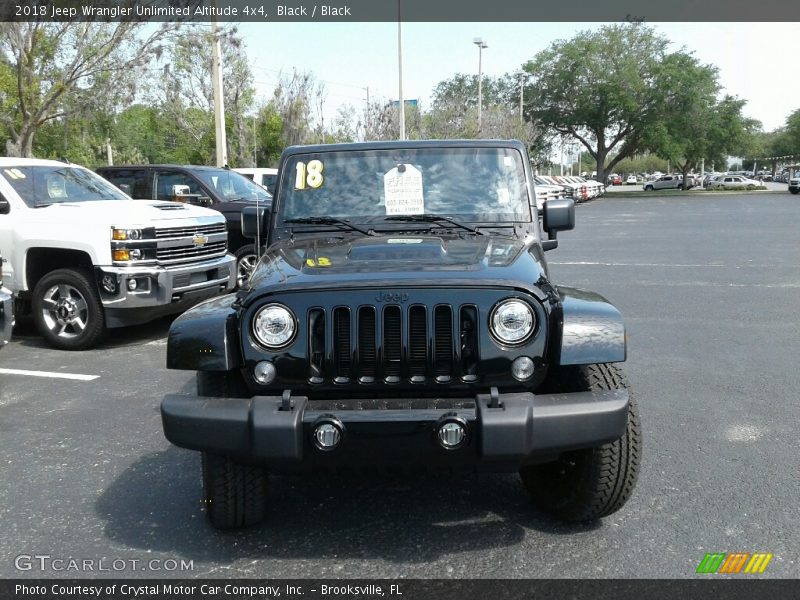 Black / Black 2018 Jeep Wrangler Unlimited Altitude 4x4