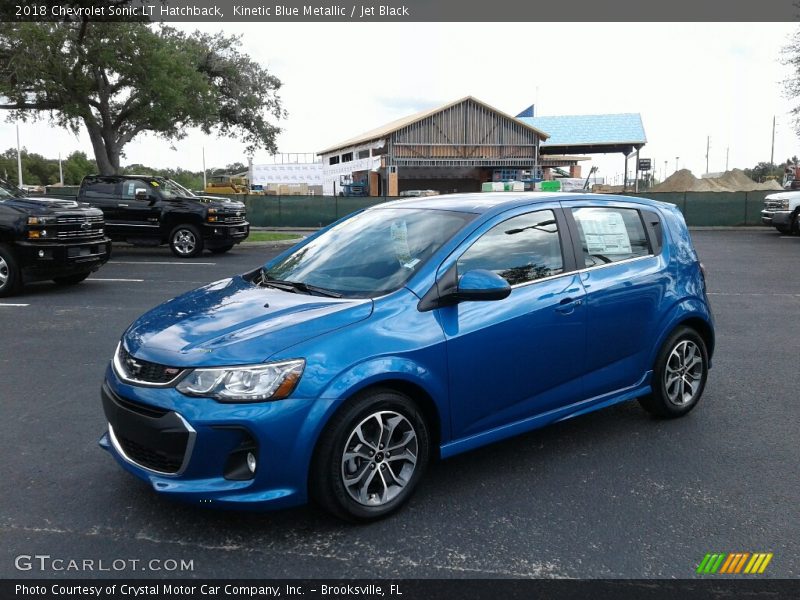 Kinetic Blue Metallic / Jet Black 2018 Chevrolet Sonic LT Hatchback