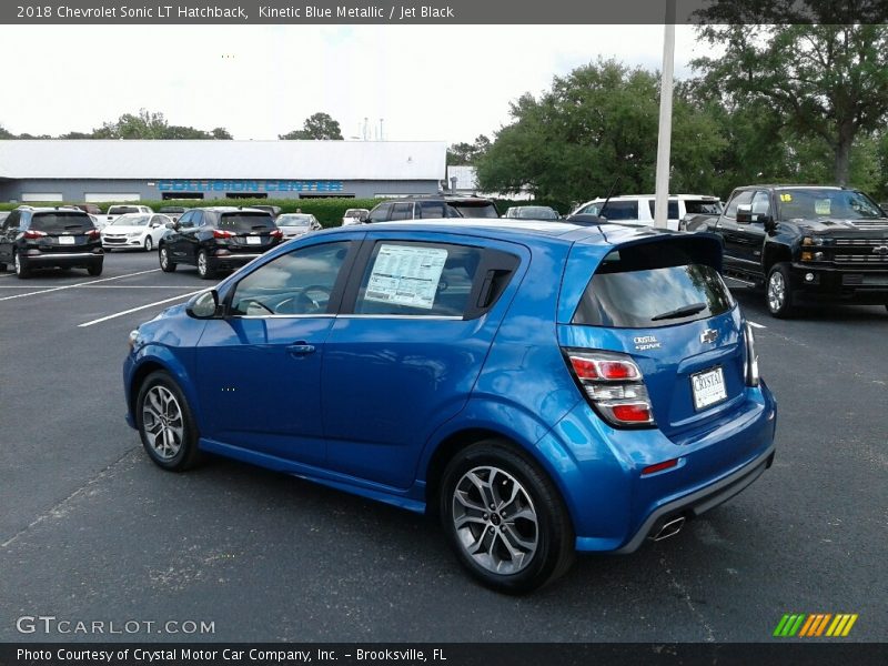 Kinetic Blue Metallic / Jet Black 2018 Chevrolet Sonic LT Hatchback