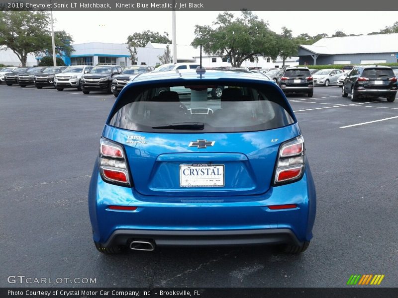 Kinetic Blue Metallic / Jet Black 2018 Chevrolet Sonic LT Hatchback