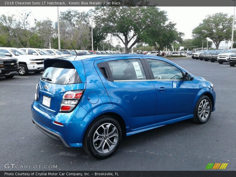 Kinetic Blue Metallic / Jet Black 2018 Chevrolet Sonic LT Hatchback