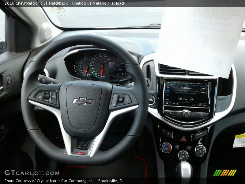Kinetic Blue Metallic / Jet Black 2018 Chevrolet Sonic LT Hatchback