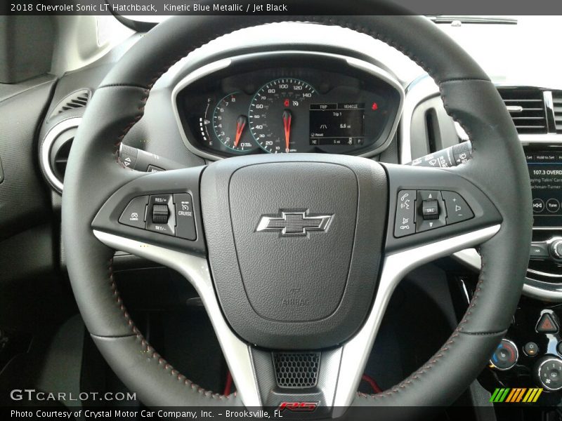 Kinetic Blue Metallic / Jet Black 2018 Chevrolet Sonic LT Hatchback