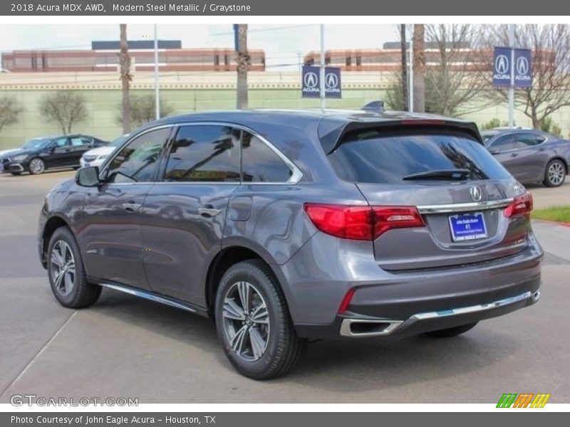 Modern Steel Metallic / Graystone 2018 Acura MDX AWD