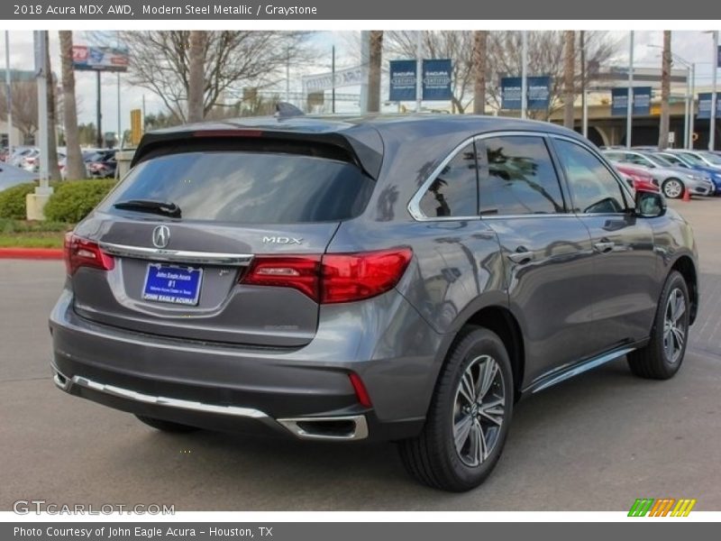 Modern Steel Metallic / Graystone 2018 Acura MDX AWD