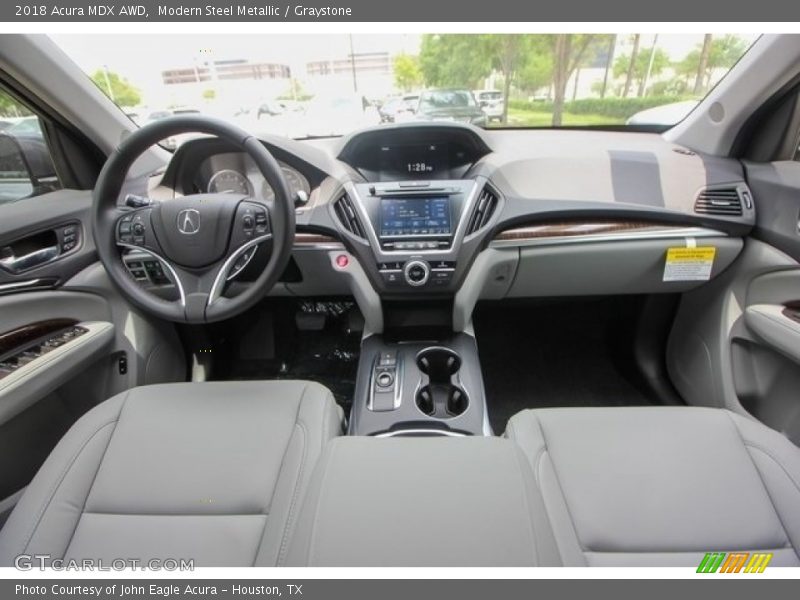 Modern Steel Metallic / Graystone 2018 Acura MDX AWD