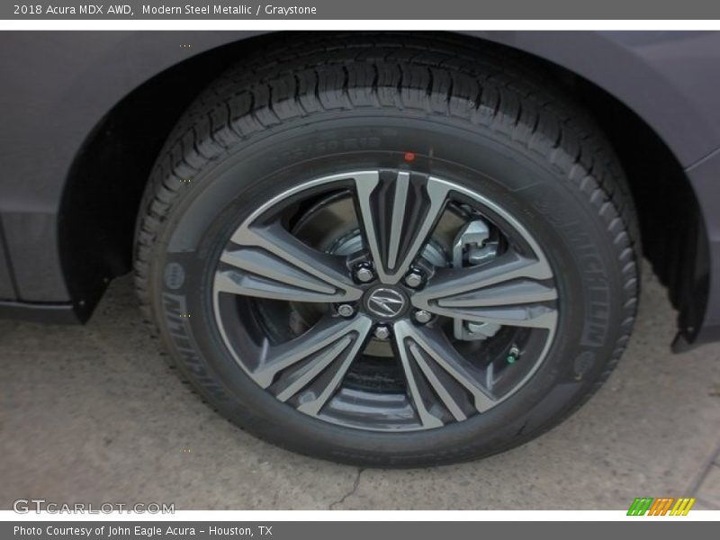 Modern Steel Metallic / Graystone 2018 Acura MDX AWD