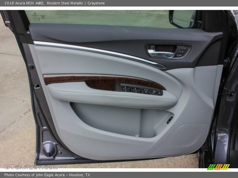 Modern Steel Metallic / Graystone 2018 Acura MDX AWD