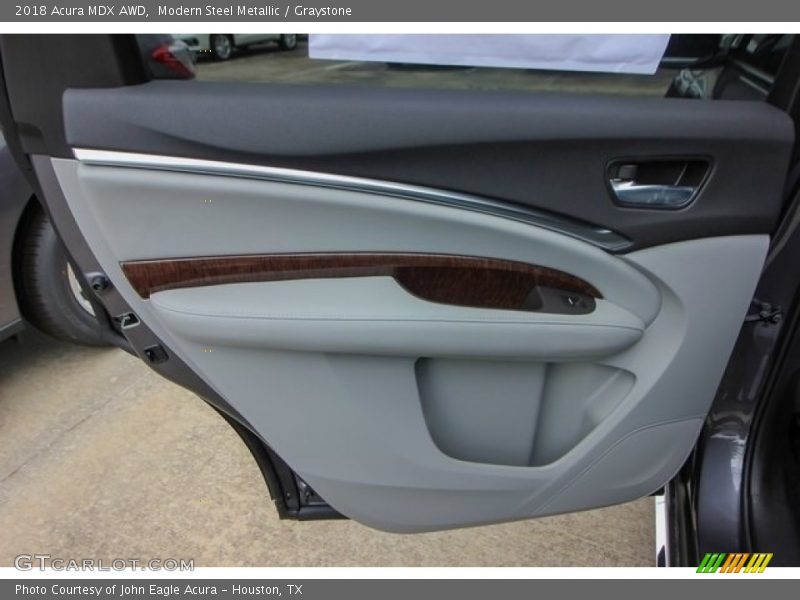 Modern Steel Metallic / Graystone 2018 Acura MDX AWD