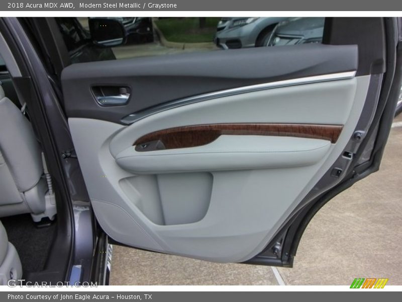 Modern Steel Metallic / Graystone 2018 Acura MDX AWD